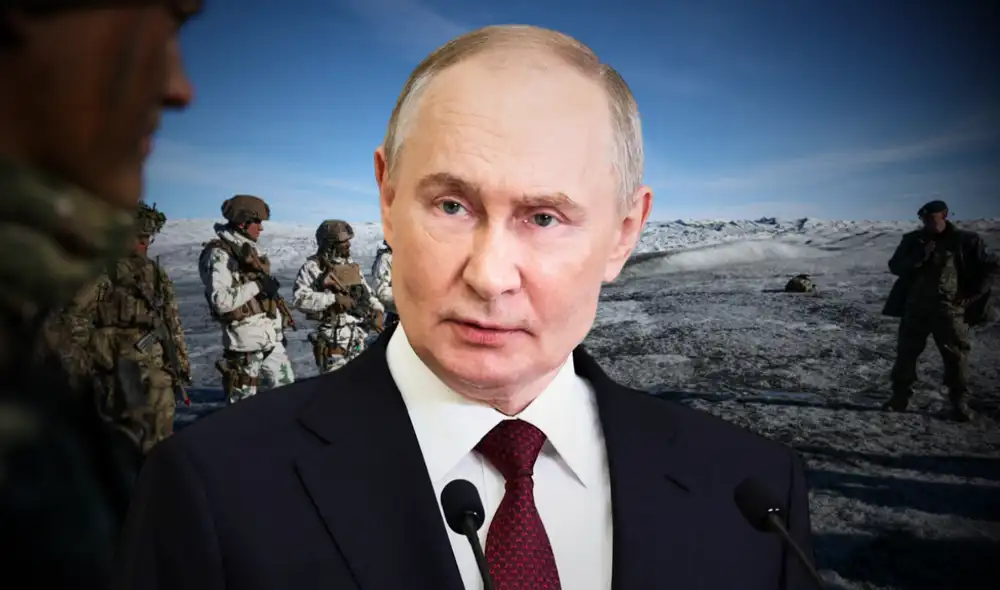 Gobierno de Vladimir Putin amenaza con responder con medidas militares si militarizan Groenlandia.
