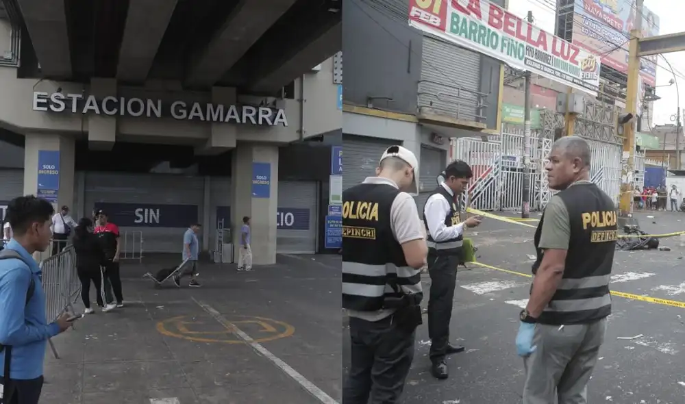 Un comerciante ambulante fue asesinado a balazos cerca de la estación Gamarra del Metro de Lima, en La Victoria, en un ataque perpetrado por dos sujetos en motocicleta. Un comerciante ambulante fue asesinado a balazos cerca de la estación Gamarra del Metro de Lima, en La Victoria, en un ataque perpetrado por dos sujetos en motocicleta.