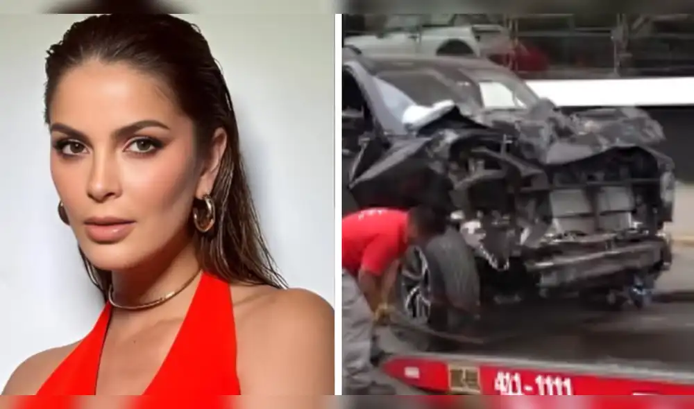 Laura Spoya sufrió accidente automovilístico. Foto: composición LR/difusión