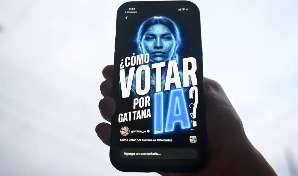 "Gaitana" es una figura virtual que cuenta con el respaldo legal de una persona real, y su campaña se enfoca en la democracia digital.