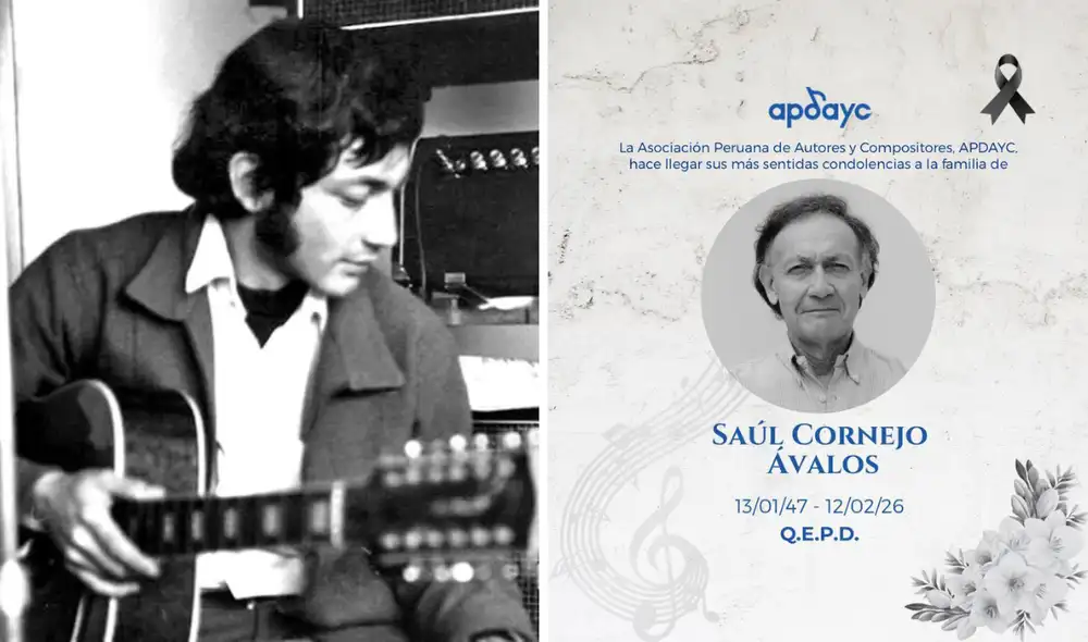 Saúl Cornejo también se desempeñó como productor e ingeniero de sonido Foto: Composición LR