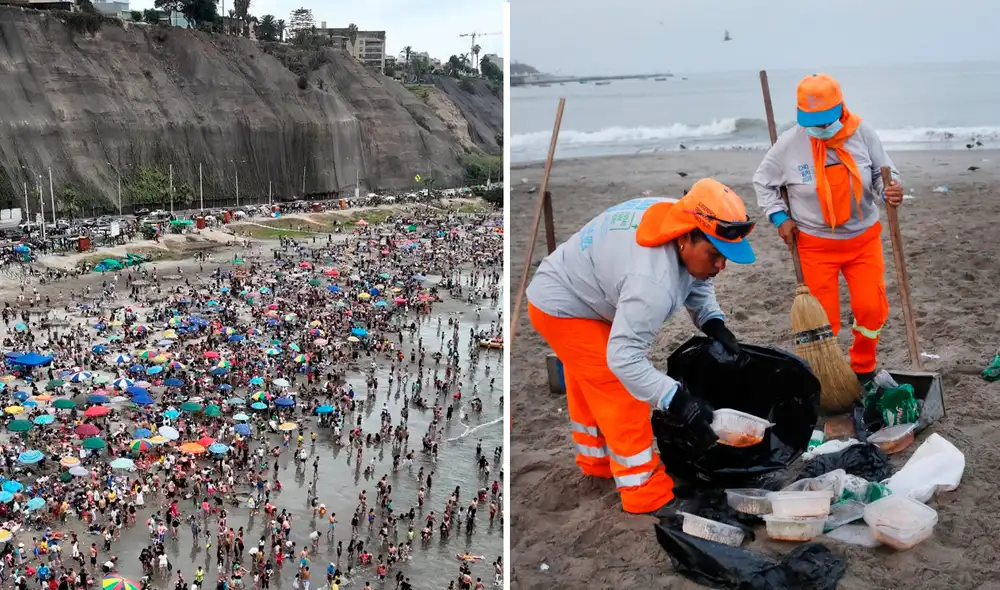 Diariamente se recoge hasta 7 toneladas de basura en el balneario Agua Dulce, debido a la falta consciencia de los veraneantes.