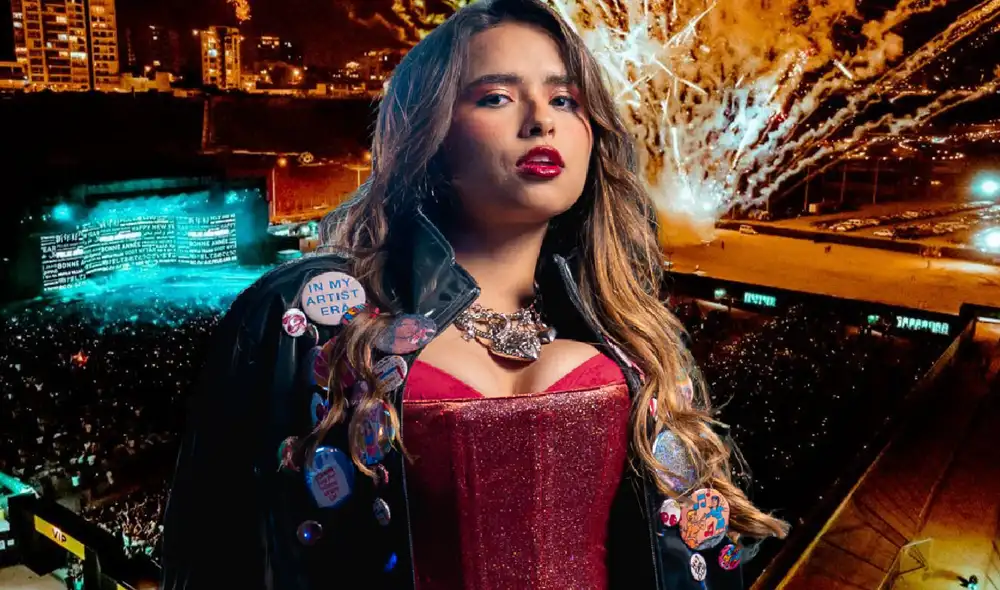 Lucianeka, telonera del concierto de Doja Cat. Foto: composición LR/Instagram