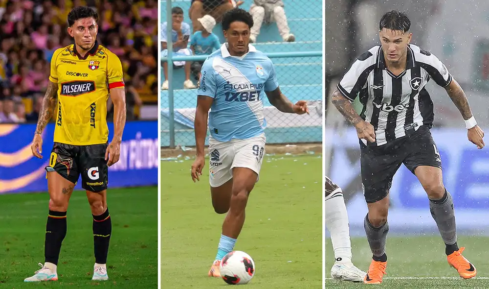 Sporting Cristal debuta la próxima semana en la Copa Libertadores 2026. Foto: composición de LR/Carlos Felix/Barcelona SC/Botafogo Sporting Cristal debuta la próxima semana en la Copa Libertadores 2026. Foto: composición de LR/Carlos Felix/Barcelona SC/Botafogo