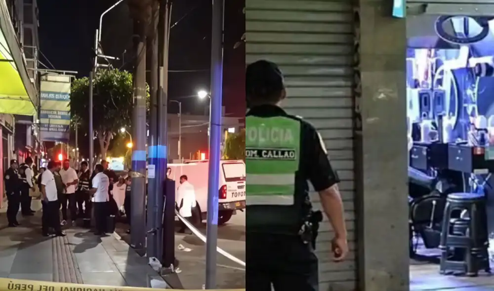PNP investiga el caso de una balacera dentro de una barbería en el Callao. Foto: composición LR