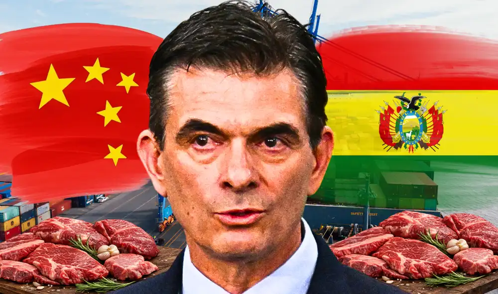 Bolivia impulsa envíos de carne a China vía Chancay. Foto: Composición LR Bolivia impulsa envíos de carne a China vía Chancay. Foto: Composición LR