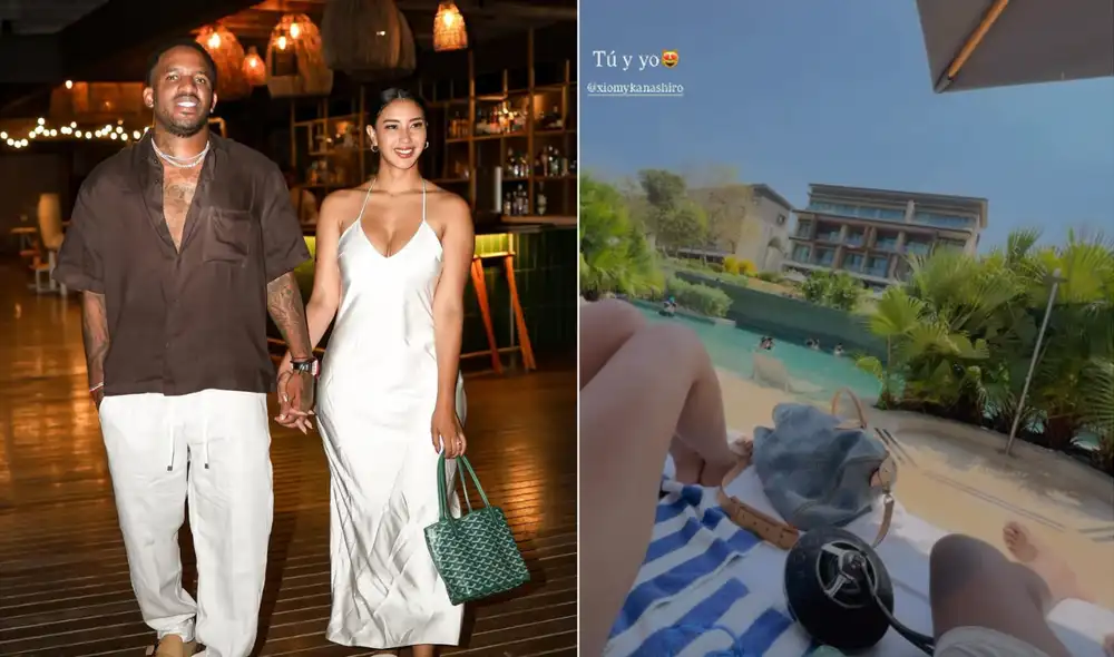 Kanashiro y Farfán se relajaron en la piscina y frente al mar por aniversario. Foto: Composición LR/Instagram