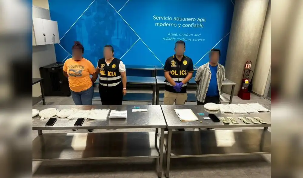 Pareja detenida con ketamina en el aeropuerto Jorge Chávez.