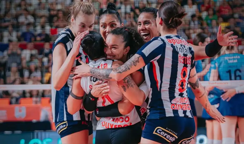 Alianza Lima venció 3-1 a Géminis por la segunda fase de la Liga Peruana de Vóley 2026. Foto: Alianza Lima