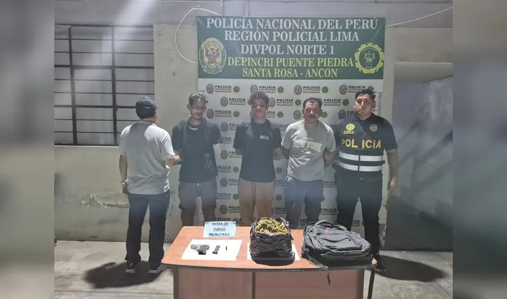 Banda criminal desarticulada en Puente Piedra. Entre los detenidos está Isaac.