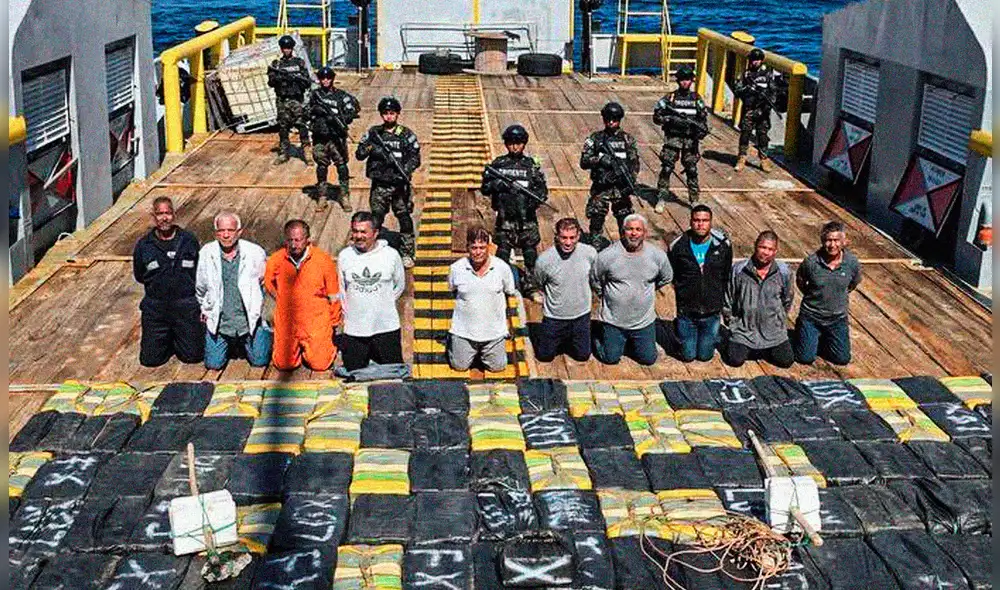 La acción fue titulada por el mandatario como “otro fuerte golpe al narcotráfico”. Foto: X/@nayibbukele