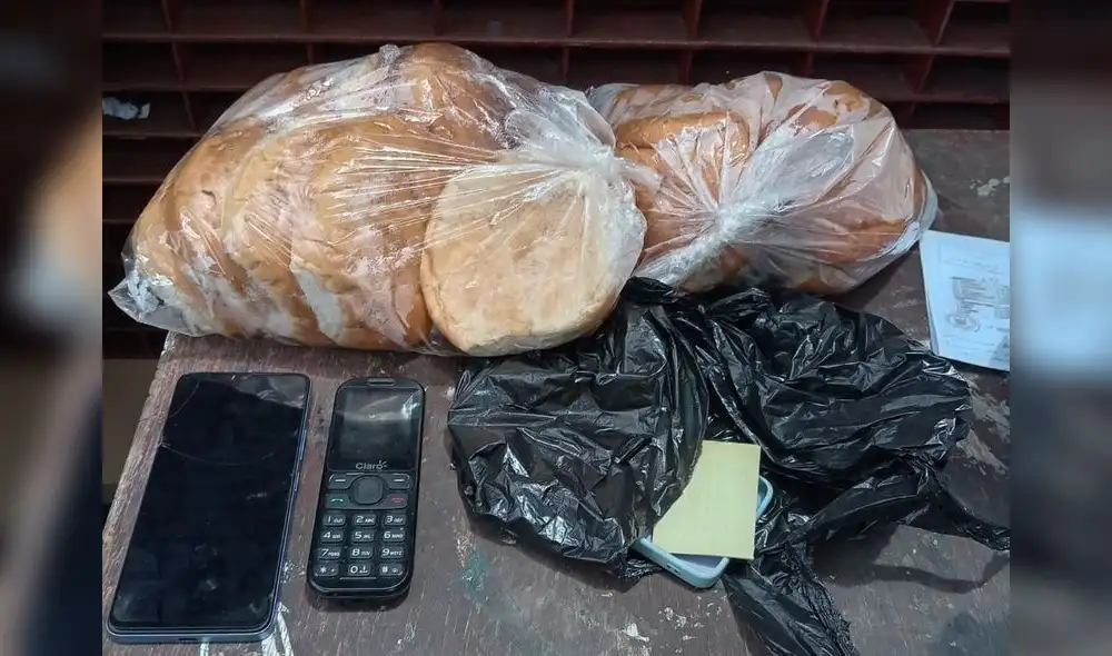 Visita intentó pasar 2 celulares en panes para hamburguesa