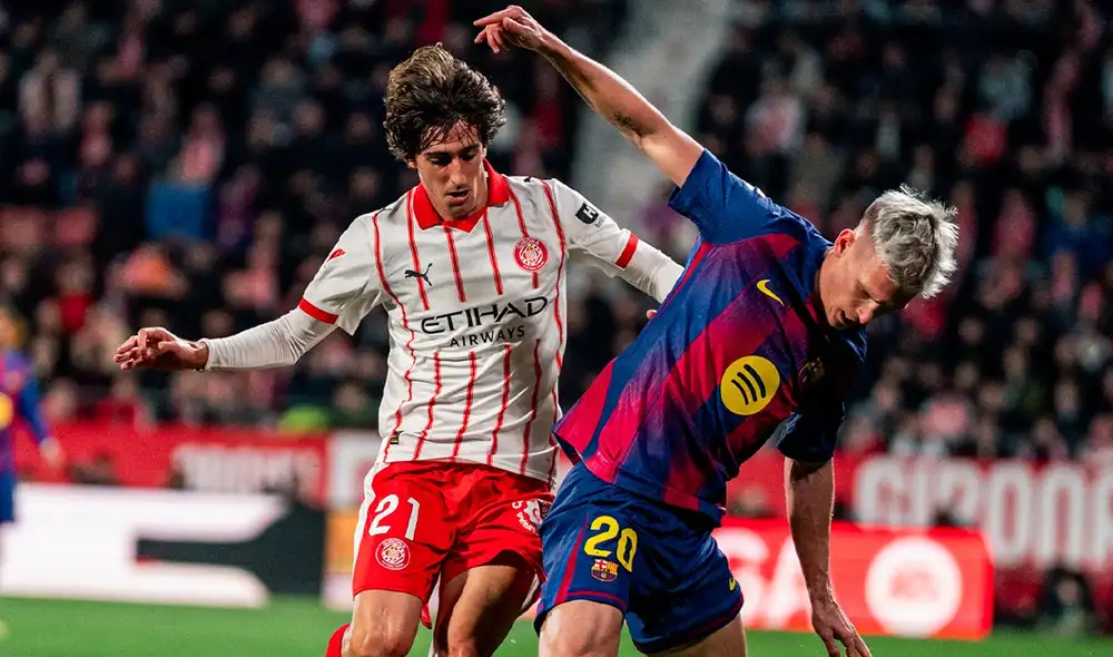Barcelona se encuentra a 2 puntos del líder Real Madrid. Foto: Girona FC