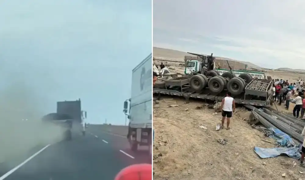 Video muestra maniobras temerarias de tráiler antes de fatal accidente en la Panamericana Norte Video muestra maniobras temerarias de tráiler antes de fatal accidente en la Panamericana Norte