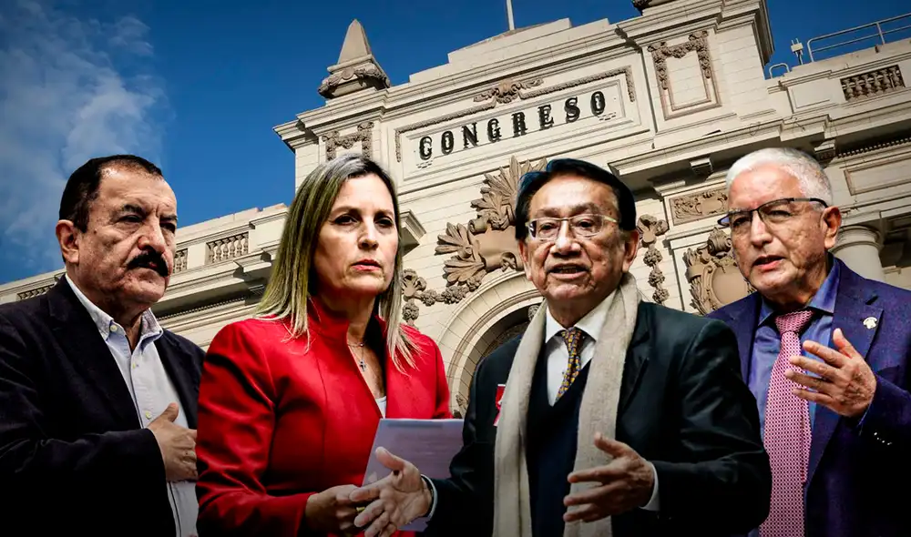 Candidatos a presidir la Mesa Directiva del Congreso. Foto: Composición LR Candidatos a presidir la Mesa Directiva del Congreso. Foto: Composición LR