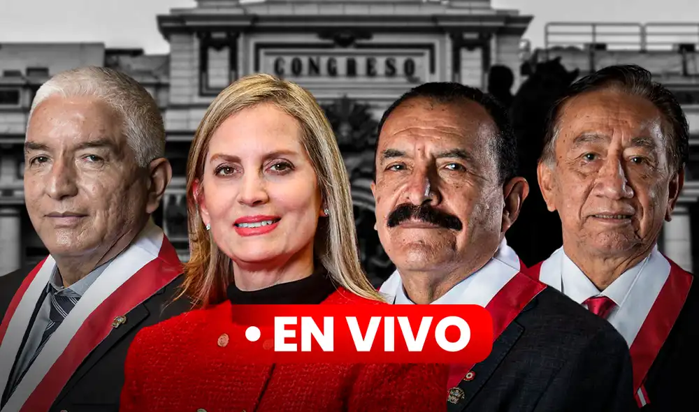 Cuatro congresistas fueron presentados como candidatos a la presidencia en reemplazo de José Jerí. Foto: composición LR