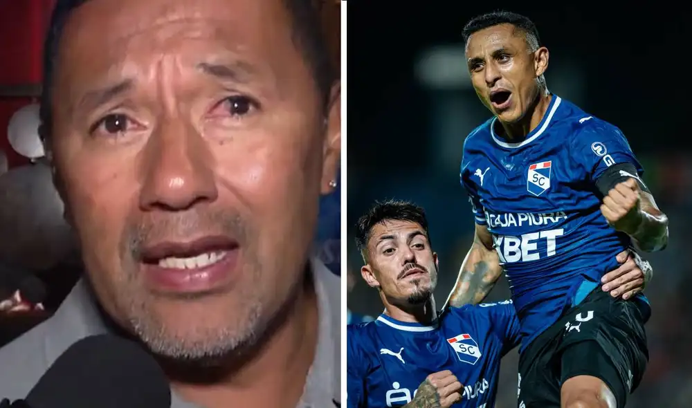 'Chorri' Palacios se emocionó con el partido de Sporting Cristal. Foto: Lr/América TV