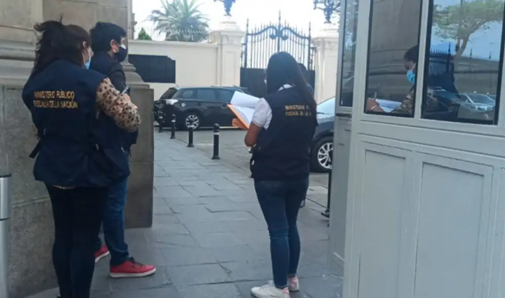 Los fiscales que ingresaron a Palacio de Gobierno ingresaron a la oficina de asesoría jurídica. Foto: difusión.