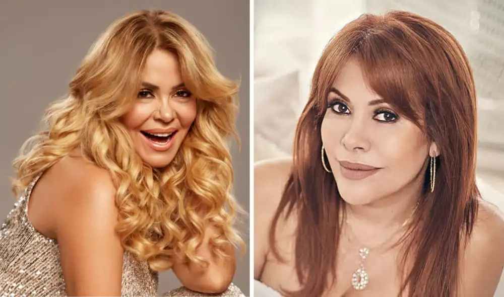 Gisela Valcárcel habla sobre la supuesta rivalidad con Magaly Medina Foto: Composición LR