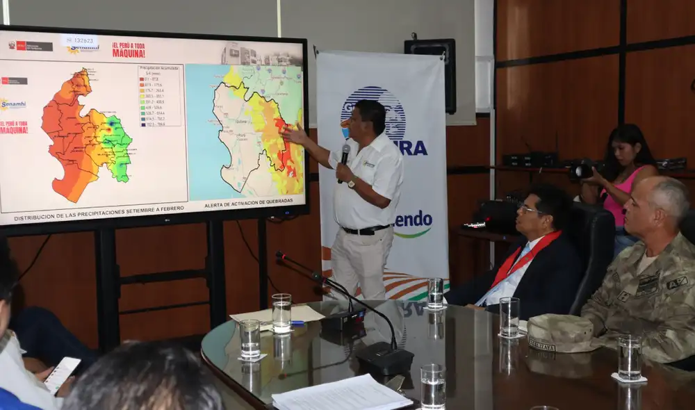La reunión fue clave para coordinar acciones de prevención ante emergencias en Piura. Fuente: Difusión.