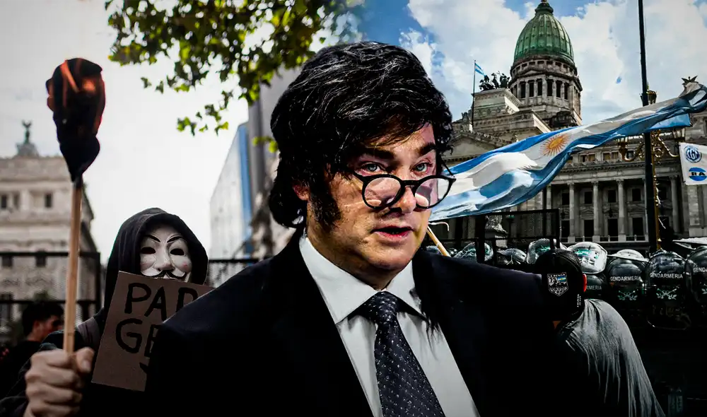 Milei se enfrenta al rechazo de su gente por la reforma laboral.