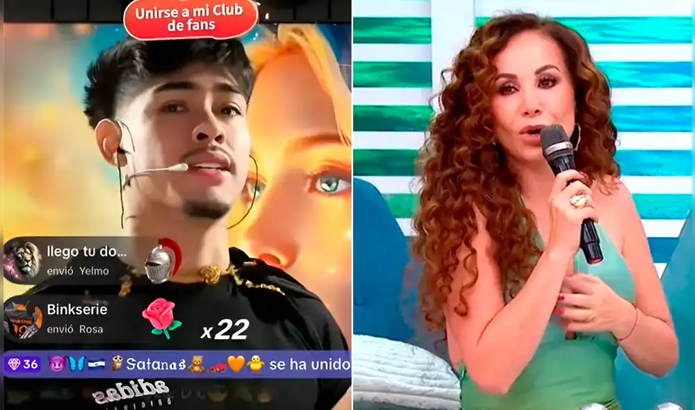 'Cañita' cuenta con solo 25 años y se dedica exclusivamente al Tiktok. Foto: Composición LR/TikTok/América Tv.