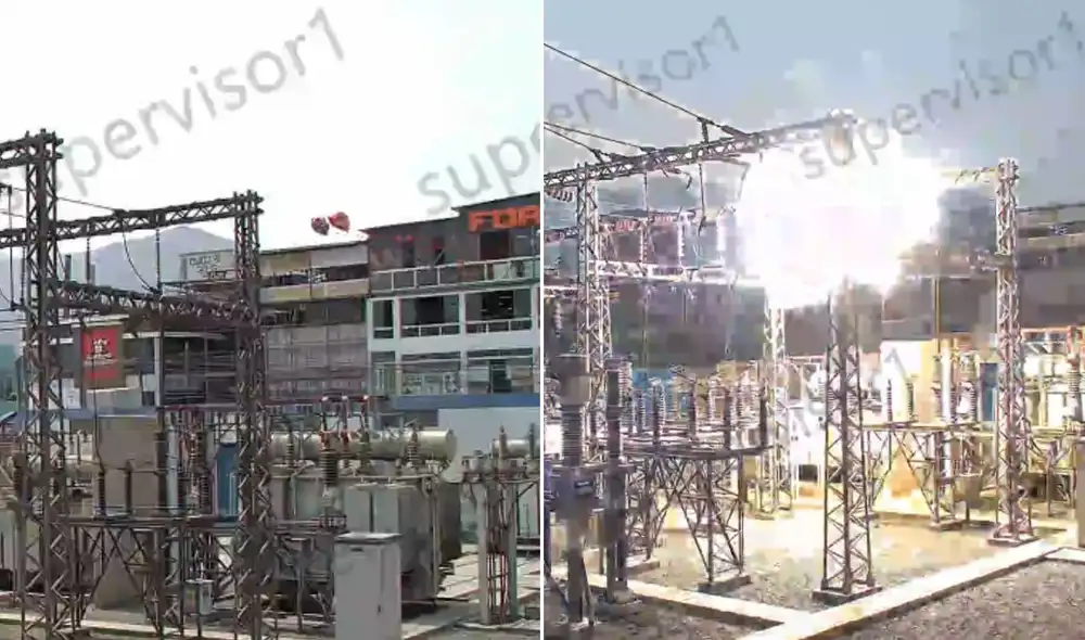 Incidente con globo metálico causa corte de luz en Lima Este Incidente con globo metálico causa corte de luz en Lima Este