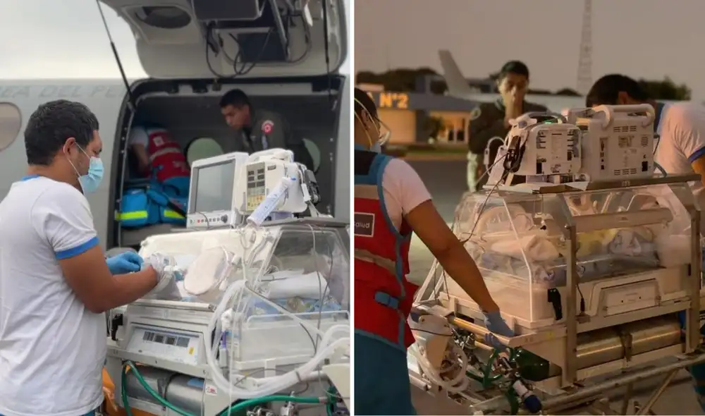 Bebé prematuro de 1.7 kg fue trasladado de emergencia desde Pangoa, en Junín, hasta Lima