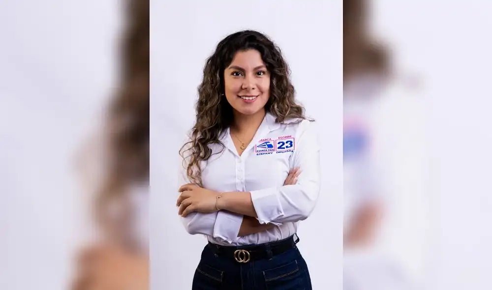 Candidata a diputada por Lima de Avanza País, Stefany Lozano Requelme.