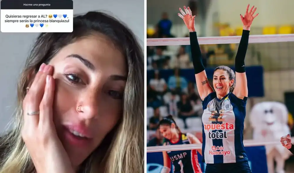 Julieta Lazcano habló sobre su vuelta a Alianza Lima. Foto: composición LR/X/Instagram