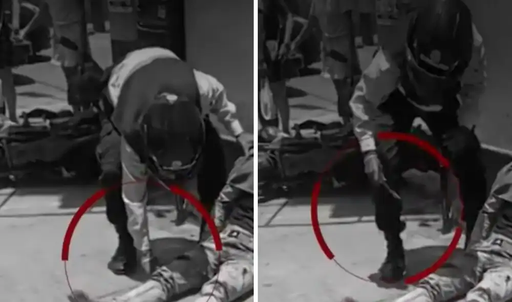 Trabajador municipal se apropió del equipo móvil de motociclista herido tras accidente.