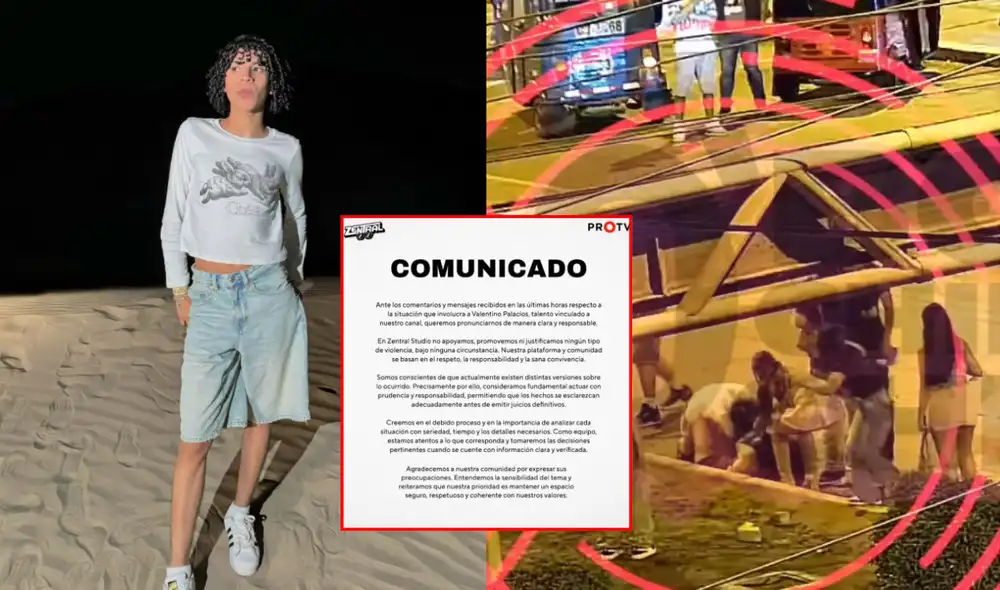 Podcast donde trabaja Valentino se pronuncia tras denuncia de agresión contra el influencer.