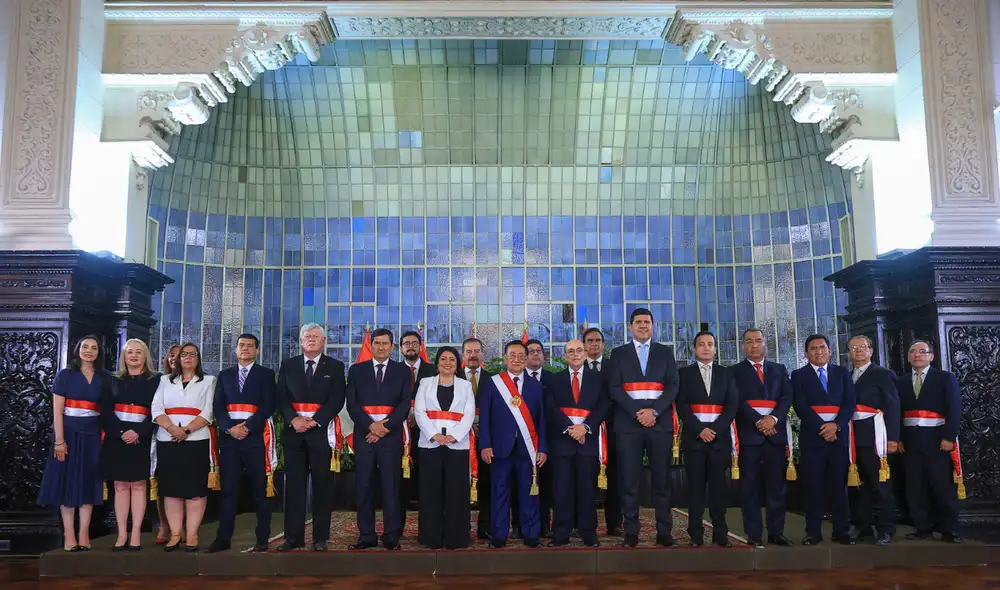 Estos son los nuevos ministros de José María Balcázar. Foto: Presidencia Estos son los nuevos ministros de José María Balcázar. Foto: Presidencia