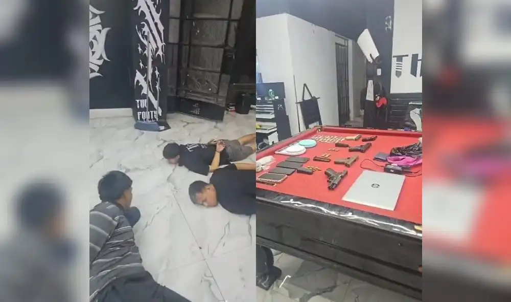 Los Garkas del Crimen cayeron con armas de fuego, celulares y droga.