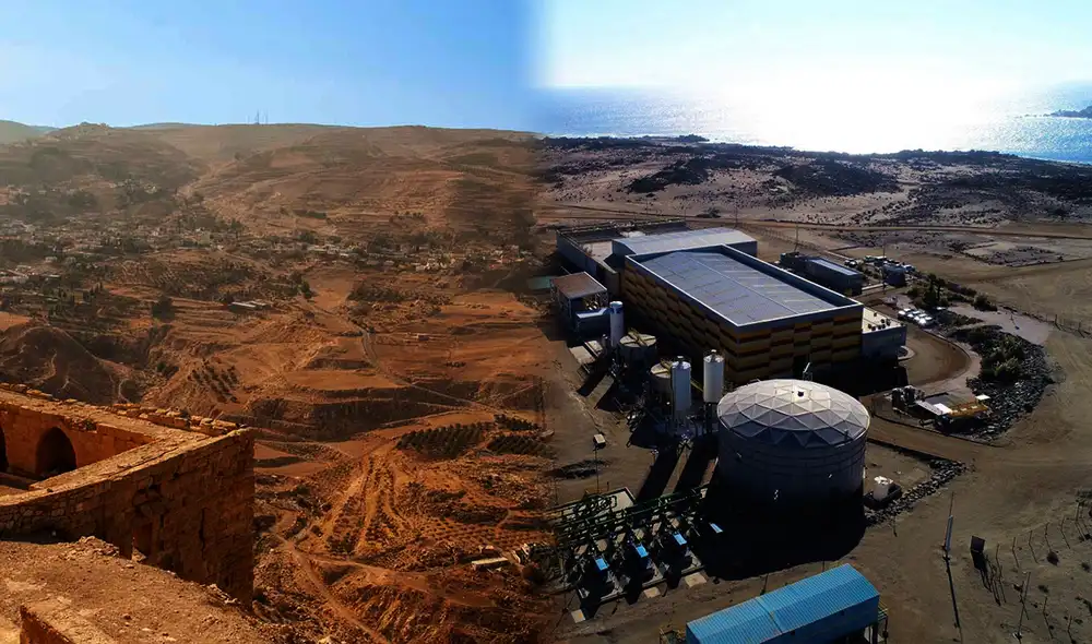 Jordania inicia un ambicioso proyecto de desalinización para garantizar agua potable a millones de habitantes. Jordania inicia un ambicioso proyecto de desalinización para garantizar agua potable a millones de habitantes.