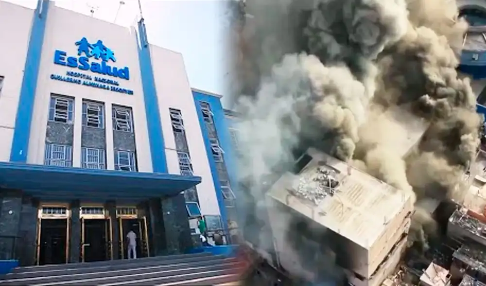 Incendio al frente de hospital de EsSalud generó que se reprogramen las atenciones.