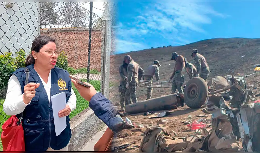 La Fiscalía también informó que se realizó la necropsia a los cuatro tripulantes de la Fuerza Aérea. Foto: Composición LR / Ministerio Público