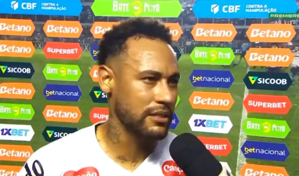 Neymar regresó al Santos tras su breve paso por Arabia Saudita. Foto: Premiere