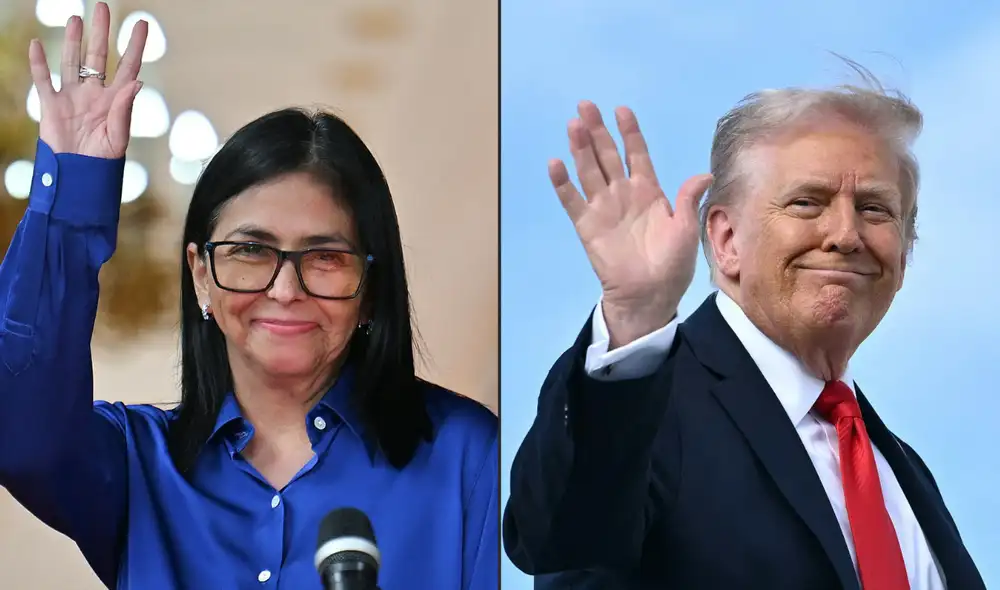 Rodríguez encabezó un acto con jóvenes chavistas en Caracas transmitido por VTV. Foto: AFP Rodríguez encabezó un acto con jóvenes chavistas en Caracas transmitido por VTV. Foto: AFP