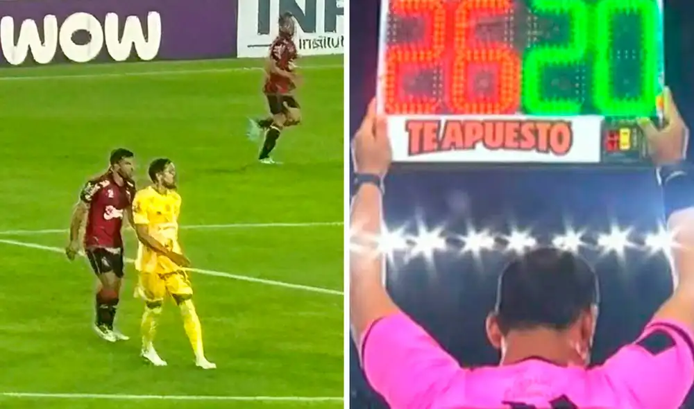 Los Chankas jugó con 10 hombres durante 11 minutos en el primer tiempo por este percance. Foto: captura de L1 Max/Tribuna Deportiva Perú/X Los Chankas jugó con 10 hombres durante 11 minutos en el primer tiempo por este percance. Foto: captura de L1 Max/Tribuna Deportiva Perú/X