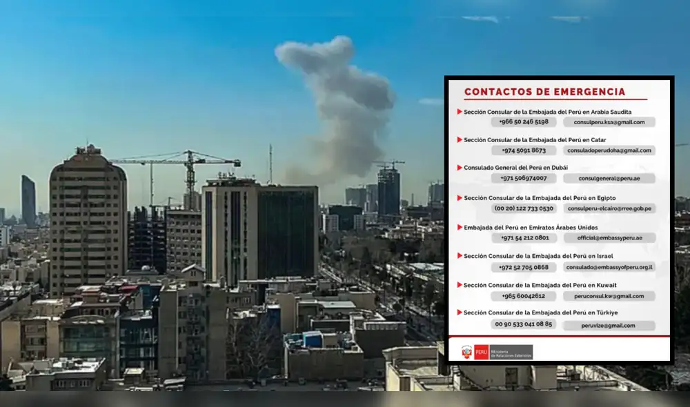 Cancillería entregó contactos de emergencia para peruanos.