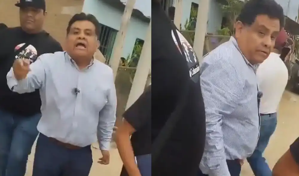 Vecina de Trujillo increpa a congresista Juan Burgos durante su visita: "Nosotros los mantenemos”