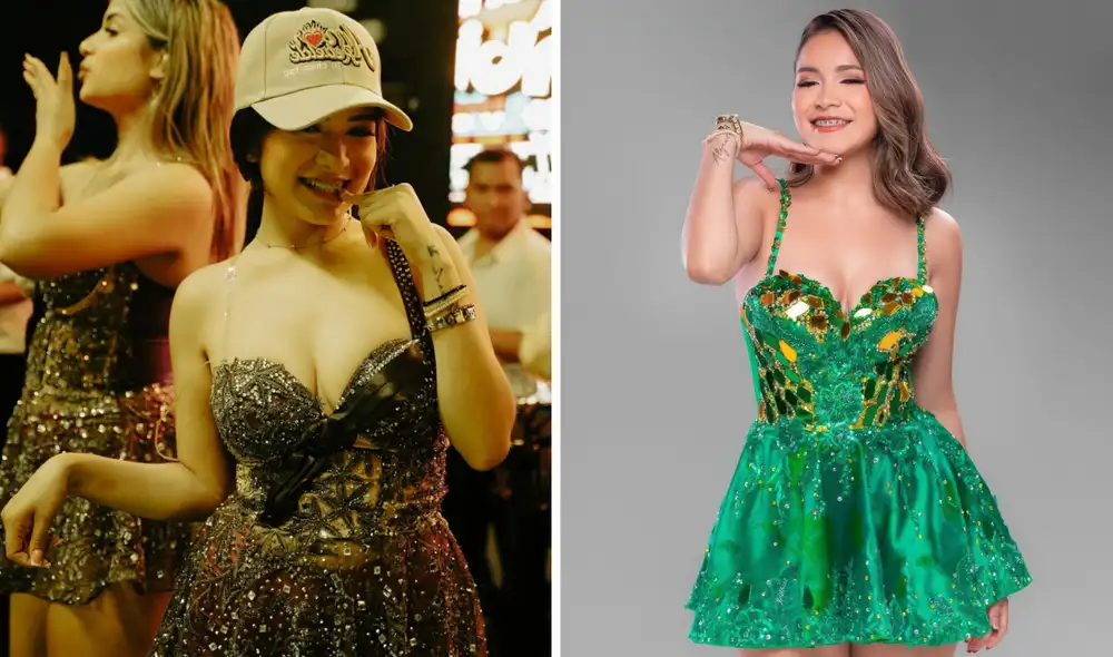 La cantante se mostró agradecida por el apoyo brindado por la orquesta Foto: Composición LR La cantante se mostró agradecida por el apoyo brindado por la orquesta Foto: Composición LR