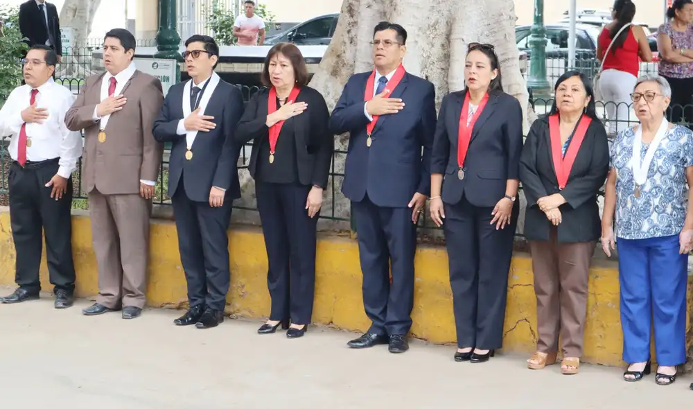 El 2 de marzo se llevó a cabo la ceremonia cívica con la participación de magistrados de la institución. Fuente: Difusión. El 2 de marzo se llevó a cabo la ceremonia cívica con la participación de magistrados de la institución. Fuente: Difusión.