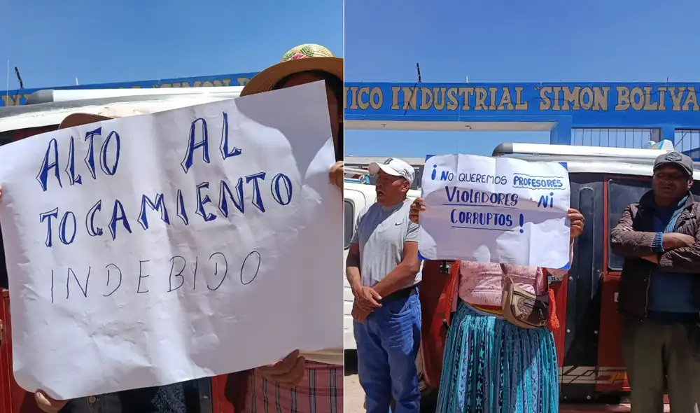 Padres de familia en Juliaca rechazaron el retorno de un auxiliar de un colegio local, quien fue denunciado por presuntos tocamientos indebidos.