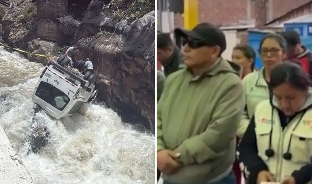Un padre busca a su esposa tras un accidente en la Carretera Central en el que una miniván cayó al río Rímac tras un choque.