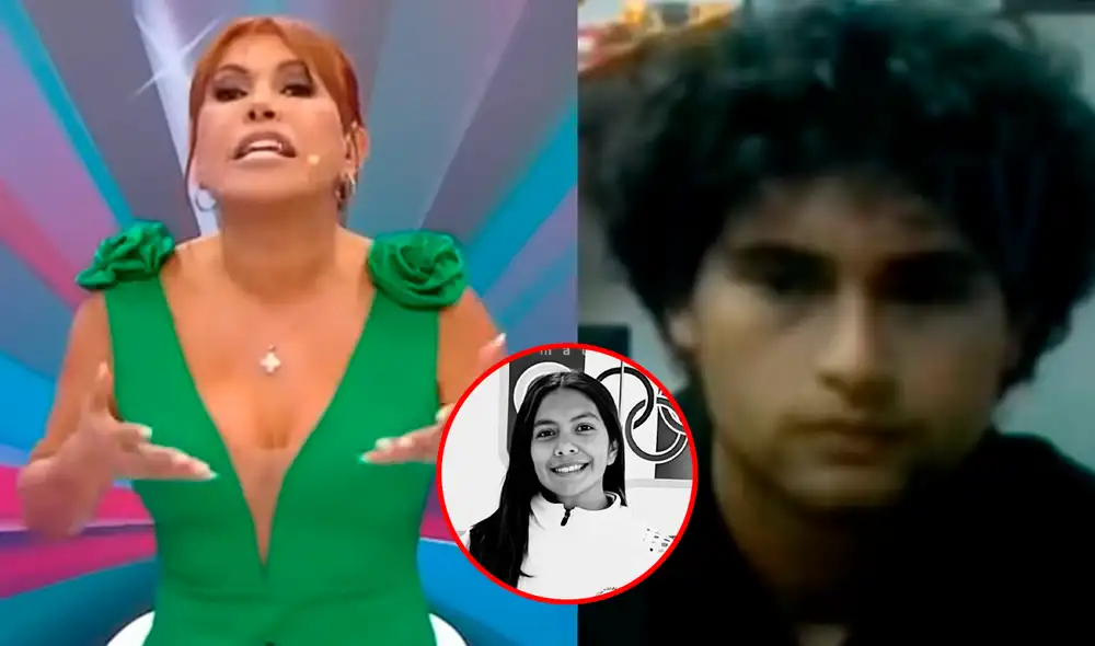 Magaly Medina desaprobó todo lo dicho por Adrián Villar y lo acusó de querer justificarse. Foto: Composición LR/Captura/YouTube Magaly Medina desaprobó todo lo dicho por Adrián Villar y lo acusó de querer justificarse. Foto: Composición LR/Captura/YouTube