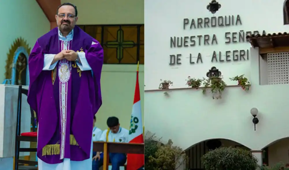 El sacerdote Marco Antonio Agüero Vidal fue detenido en San Borja por presuntos tocamientos indebidos durante confesiones, tras protestas de feligreses en su parroquia.