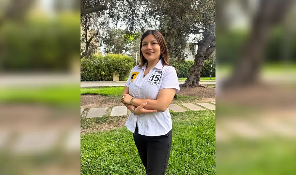 Candidata a diputada por País para Todos, Jessica Huamán.