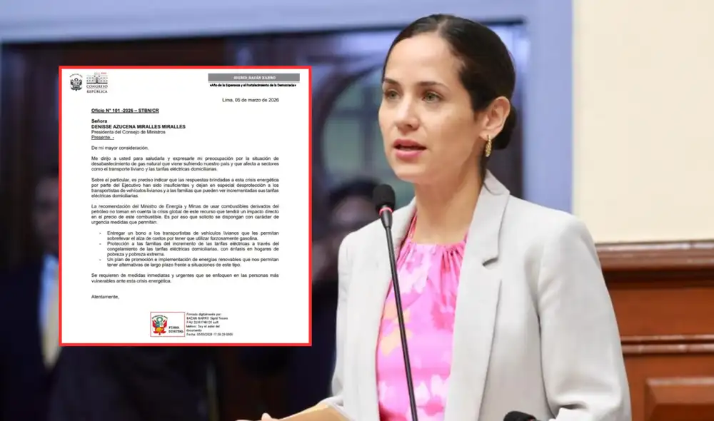 Sigrid Bazán propone bono para transportistas de vehículos livianos afectados por el alza de costos.